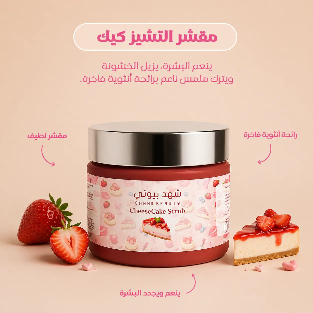 مقشر التشيز كيك